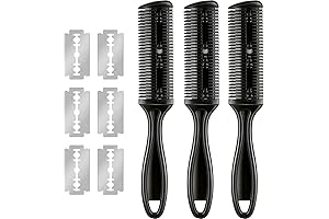 3 Pieces Razor Comb for Professional Hair Cutting and Grooming