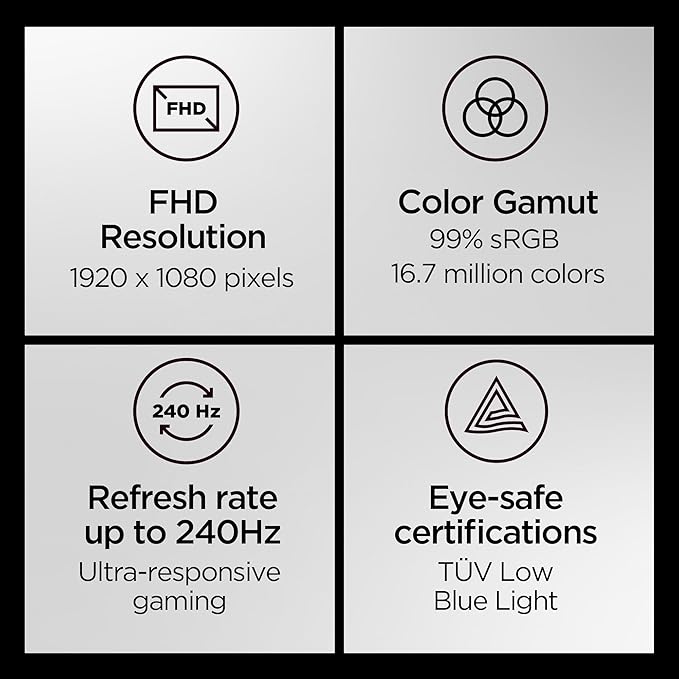 Monitor Gaming 24" FHD IPS 240Hz miniatura 2