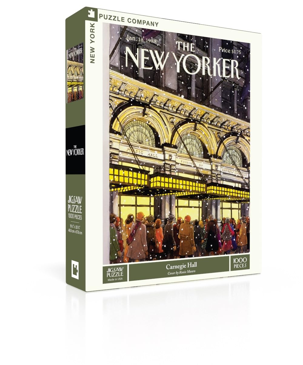New York Puzzle Company - New Yorker Carnegie Hall - Puzzle da 1000 pezzi per adulti di Roxie Munro