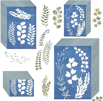 Cyanotype Sun Print Kit, 100 Sheets Of Multi-Size Paper A4/A5/A6/A7, Blue Print Paper For Diy Art Projects, Water-Resistant Solar Photography Paper