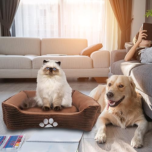 Miniatura 2 de Long Rich Rectangle Bolster Pet Bed Dog Bed Medium Size