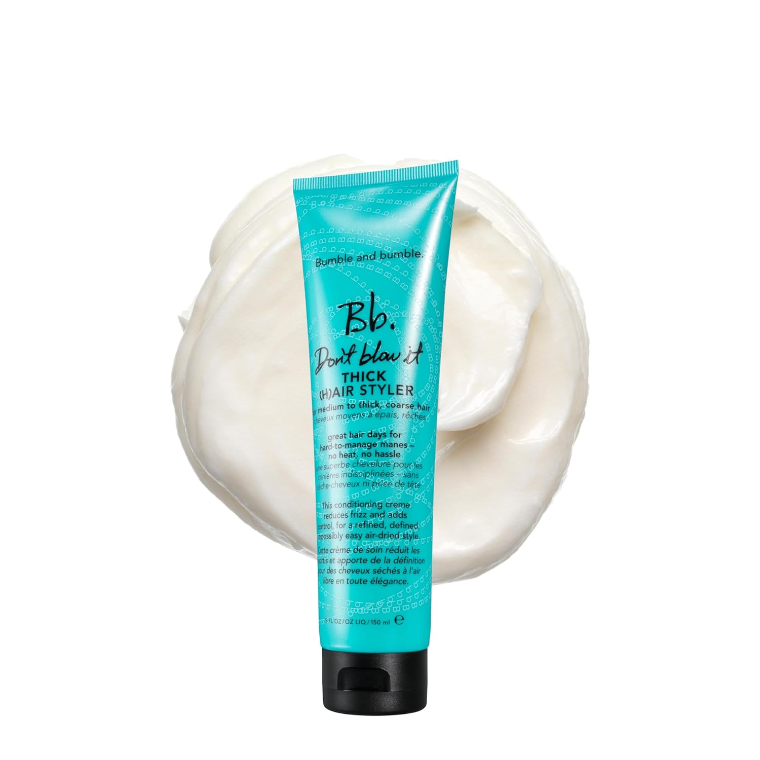 Bumble and bumble. Don't Blow It Thick (H) air Styler Air Dry Cream | Anti Frizz Hair Cream | Adds Hydration and Light Hold |For Medium to Thick Curly, Wavy, Straight Hair Types, 5 Fl Oz