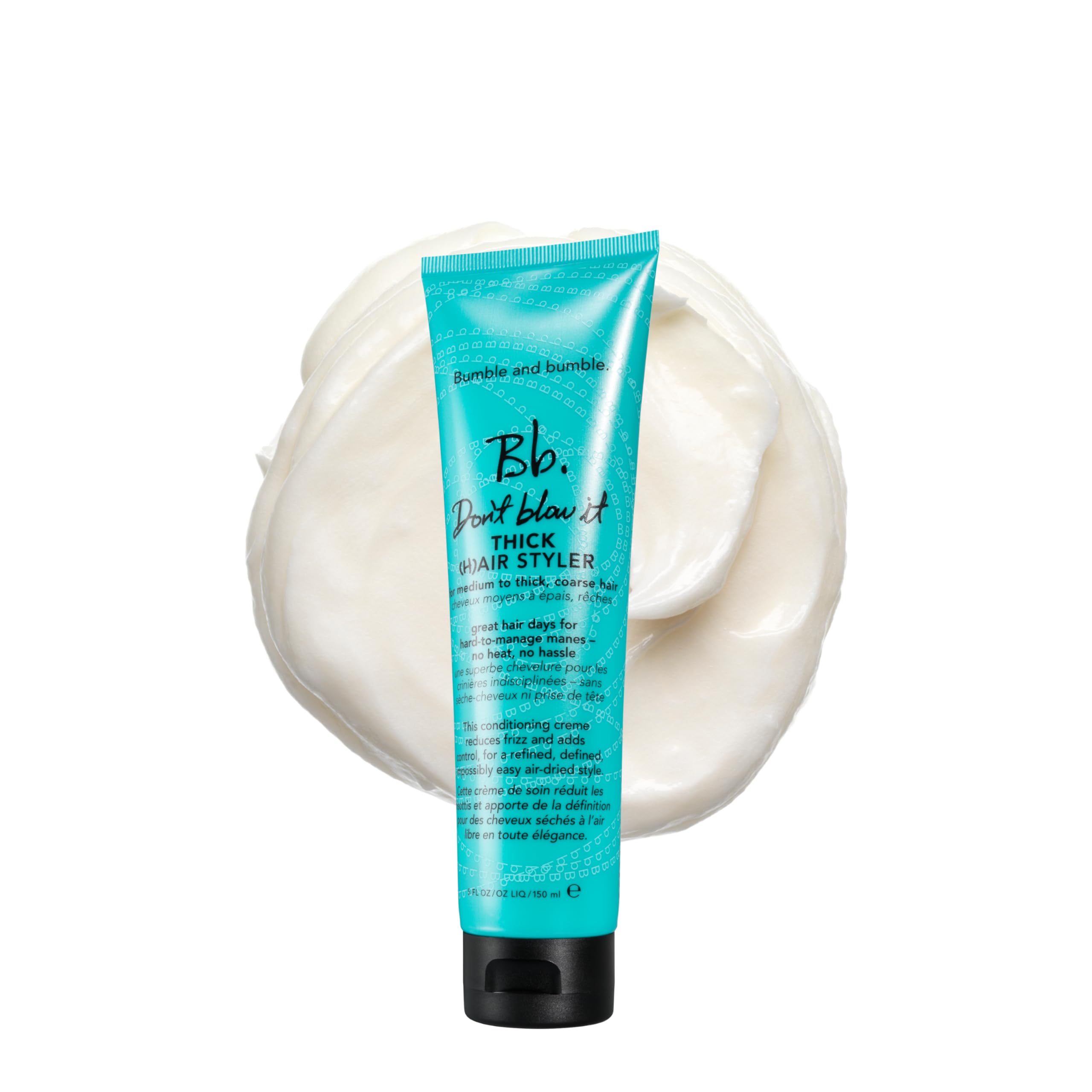 Bumble and bumble. Don't Blow It Thick (H) air Styler Air Dry Cream | Anti Frizz Hair Cream | Adds Hydration and Light Hold |For Medium to Thick Curly, Wavy, Straight Hair Types, 5 Fl Oz