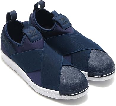 Amazon Co Jp 日本国内正規品アディダス Adidas オリジナルス スーパースター スリッポン Ss Slipon カレッジネイビー カレッジネイビー ランニングホワイト 30 0cm Bz0113 シューズ バッグ