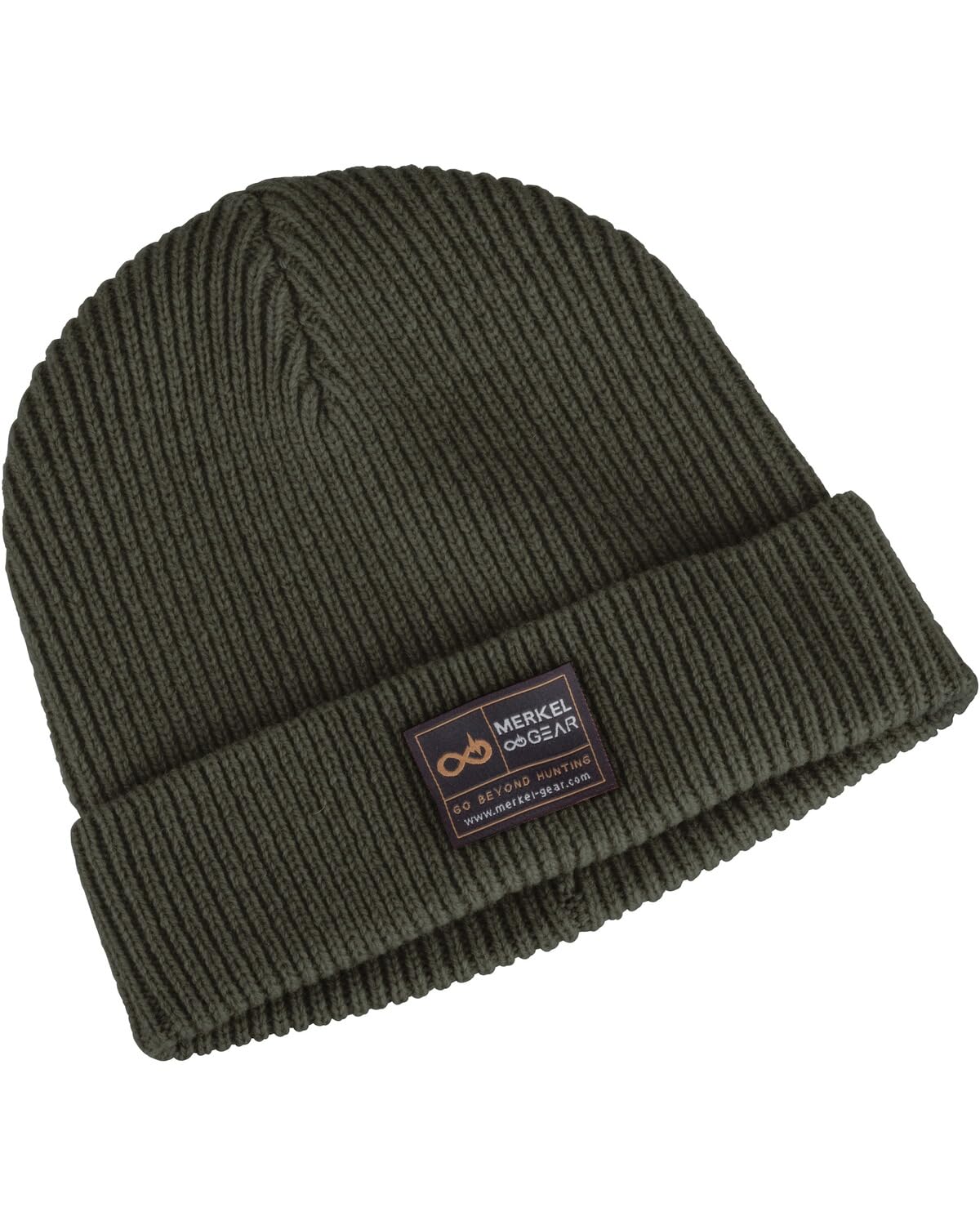 Merkel GEAR Merino-Wool-Beanie WNTR Weiche Wollmütze aus Merinowolle (Oliv)