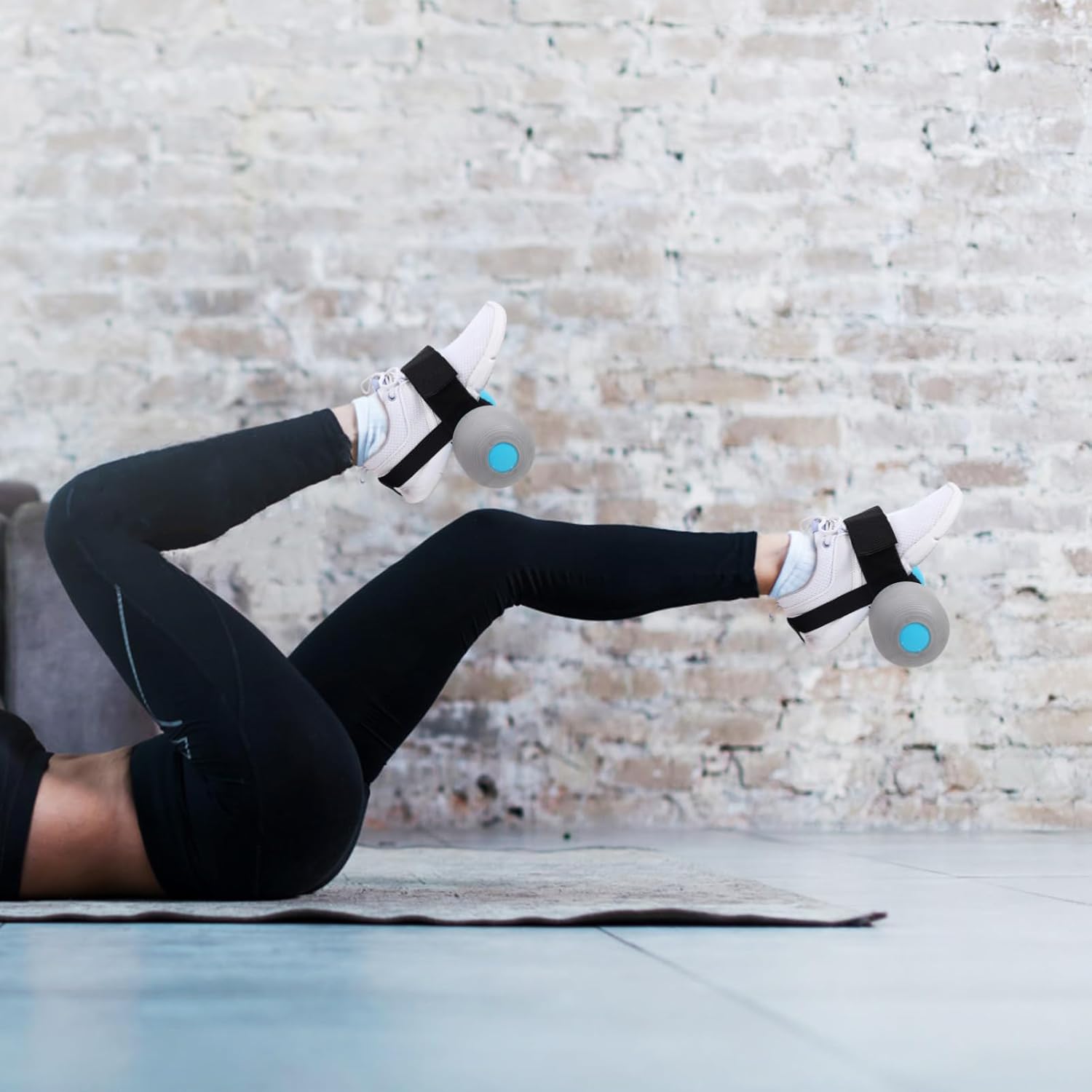 POPETPOP 3 Pairs Fitness Attachment Ankle Weight Straps Dumbbell Foot Attachment for Leg Exercise