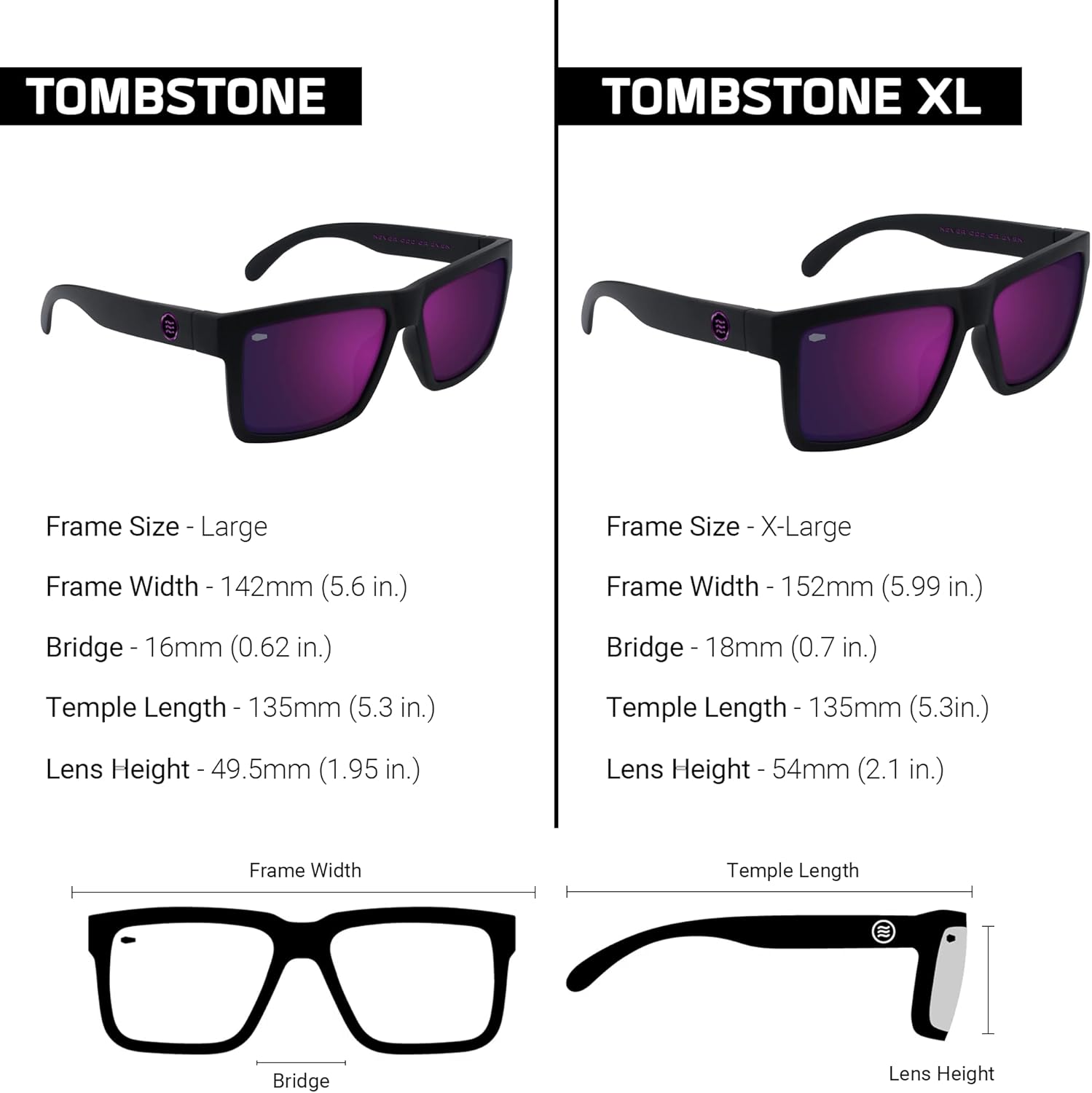 NEVEN Tombstone L/XL Polarized Sunglasses – TR90 Frame, UV Protection, Impact-Resistant Lenses for Active Lifestyle