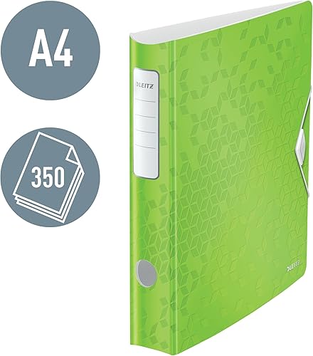 Miniatura 16 de LEITZ 11060036 – Archivo de palanca Polyfoam 180º Curvo con Cierre de Goma Active Wow DIN A4 2.953 in Azul Metálico