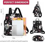 Fmeida Backpack for Women Anti Theft Sac a Dos Femme Convertible Casual Shoulder Bag Travel Purse for Ladies Girls Work