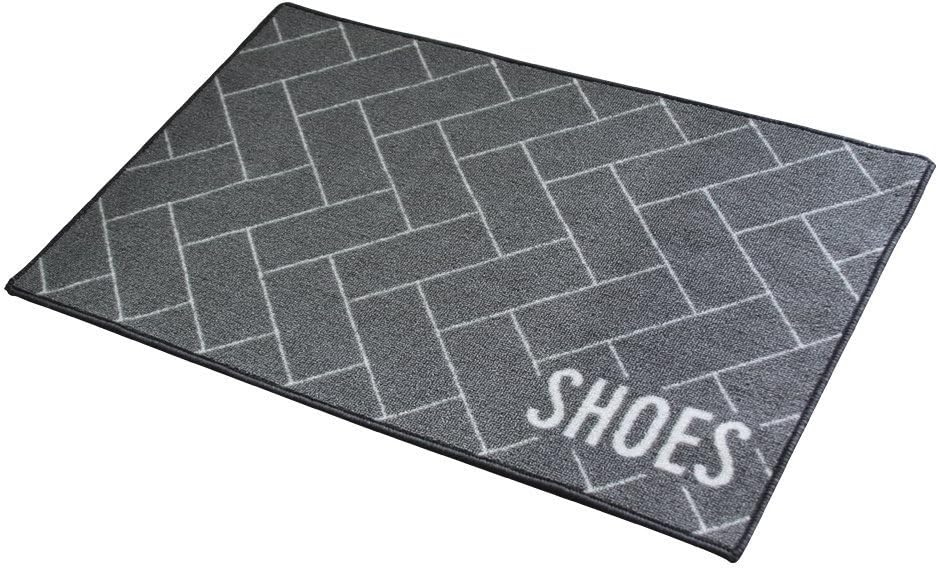 Shoeless Rugs Grey Brick Remove Shoes Doormat