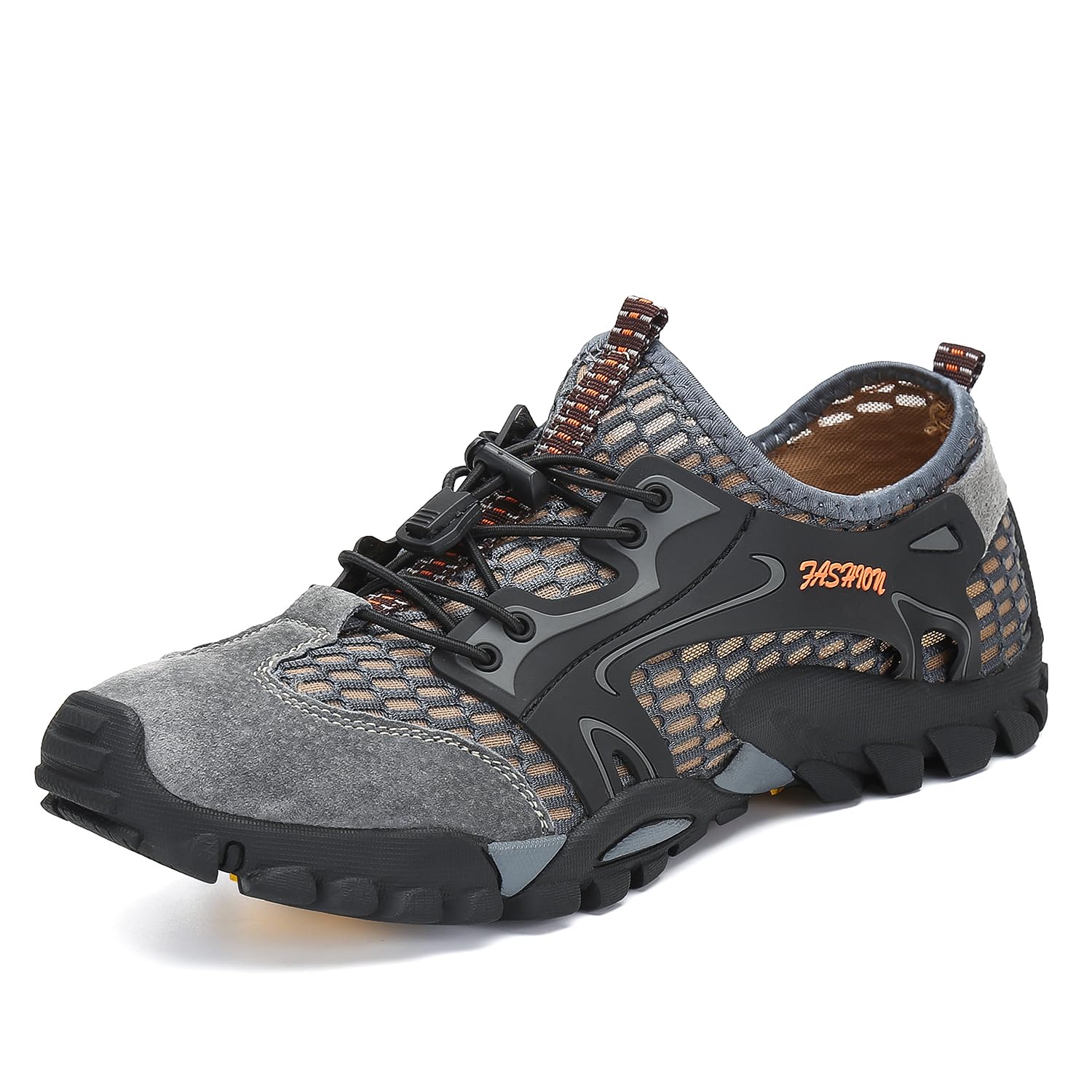 FLARUT Sandalias Deportivas Trekking Hombres Verano Pescador Playa Zapatos Casuales Transpirable zapatilla de Senderismo Deportes Montaña y Asfalto Zapatos para Correr Malla