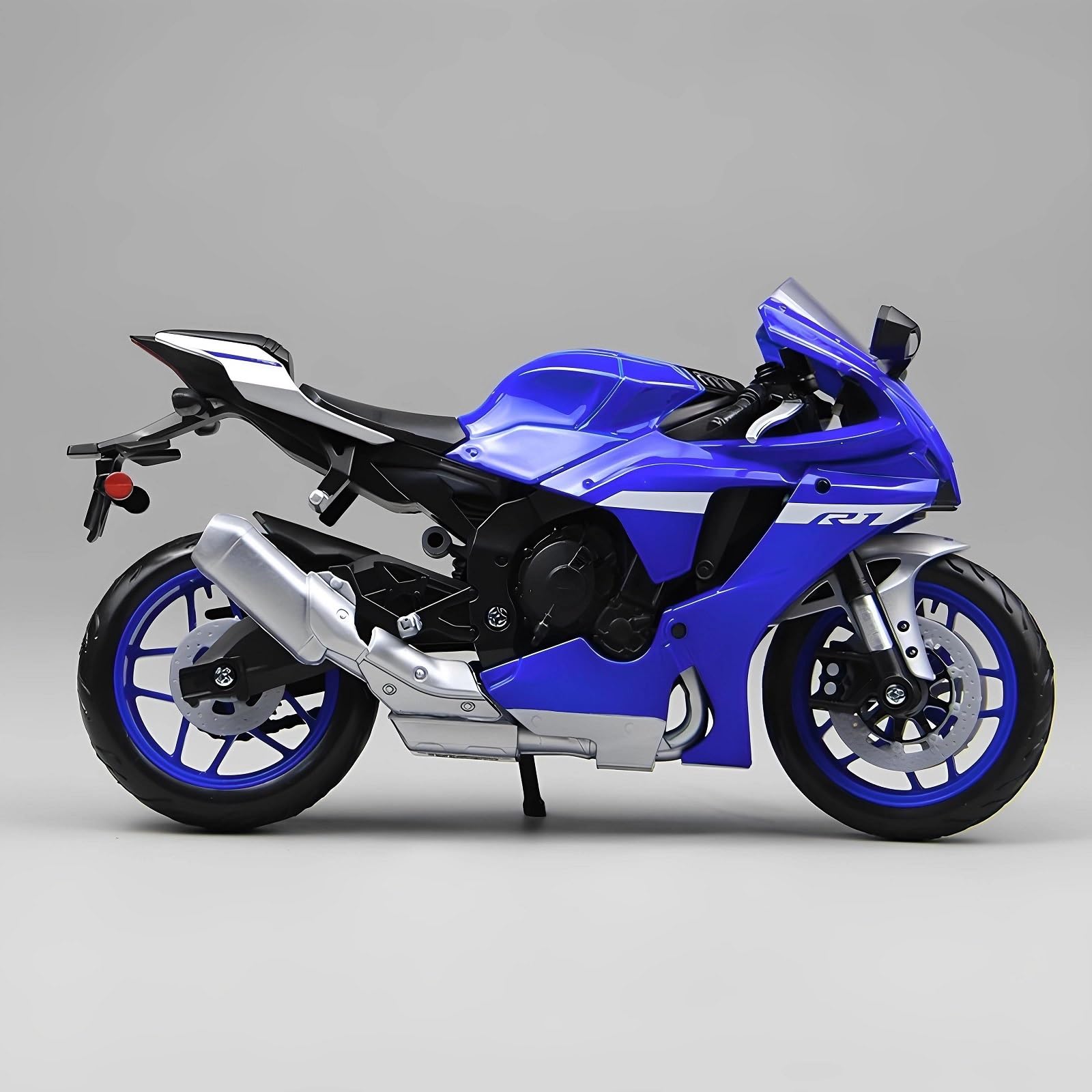 Modello di moto Modellino Di Moto Da Cross In Scala 1/12, Auto Giocattolo Collezione, Regalo, Produzione Statica Tramite Pressofusione Per Yamaha YZF-R1(Blue)