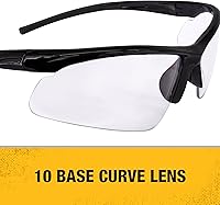 Vista 3 de DEWALT DPG51-1C Radius Clear 10 Base Curve Lens Protective Safety Glasses
