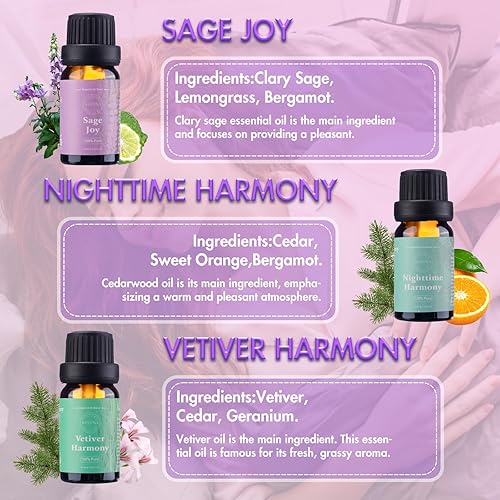 Miniatura 16 de Aceites esenciales para hombres para difusores para el hogar – Aceite de fragancia de 0.3 onzas líquidas para hacer velas, cuero, sándalo, café