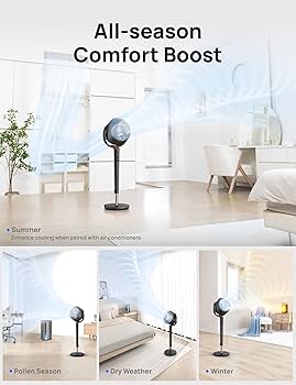 Amazon | Dreo 扇風機 リビング DCモーター 120°上下手動+120