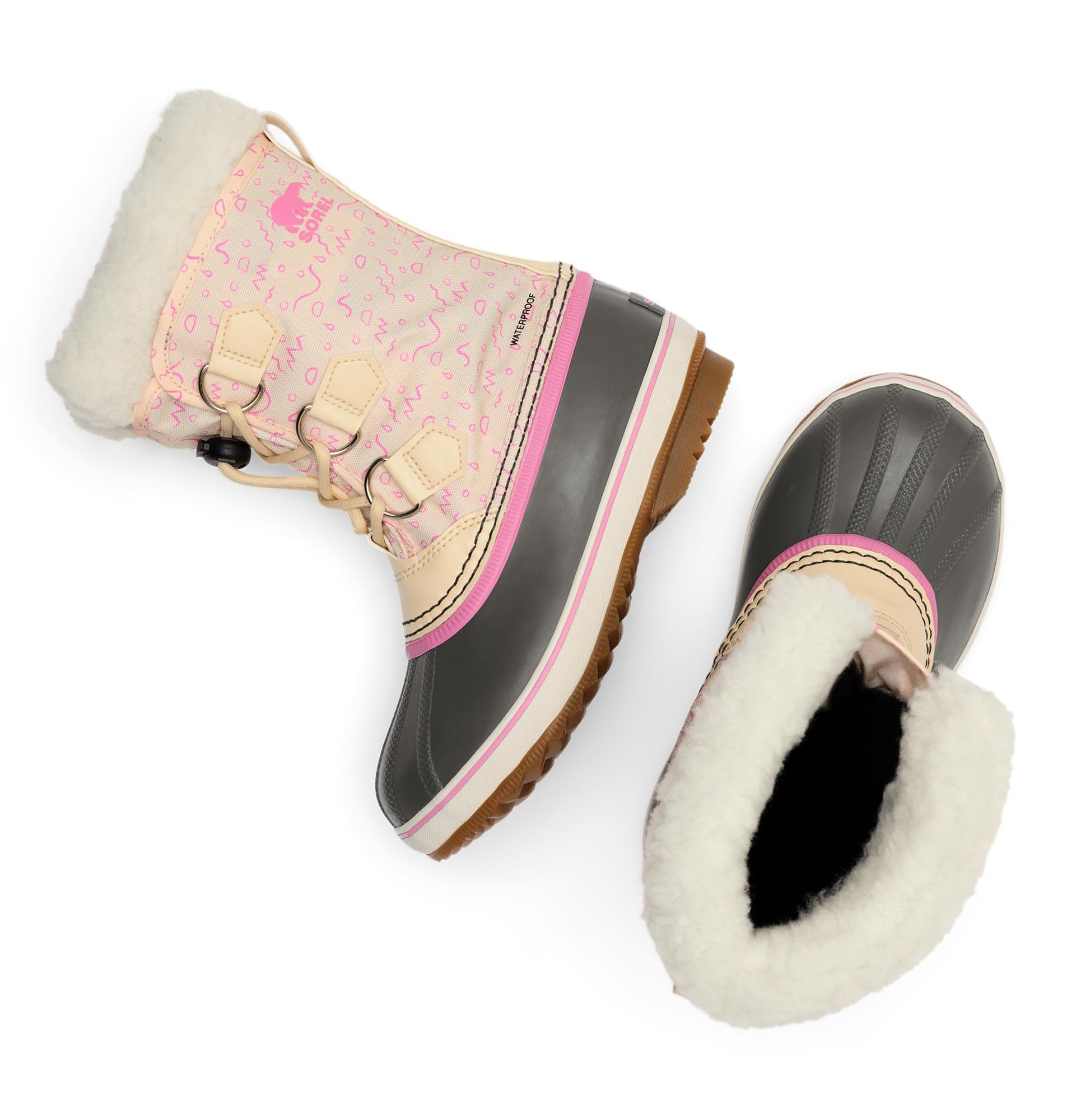 Sorel Yoot PAC Nylon Waterproof Stivali Invernali Impermeabili per Bambini e Ragazzi