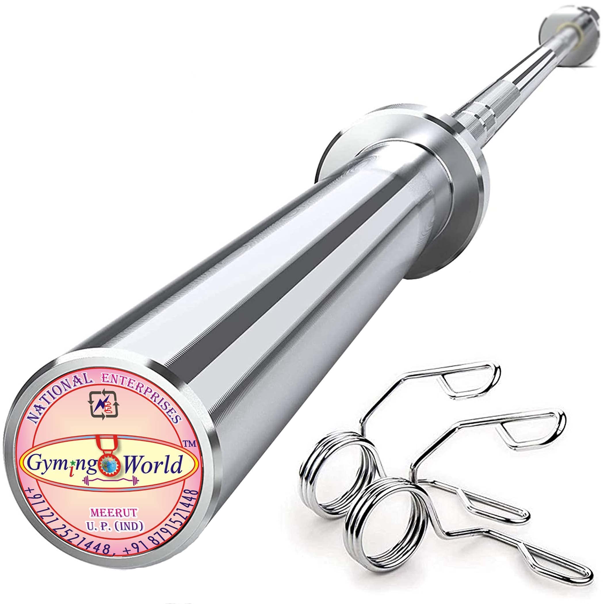 Gyming World® 7 Feet Olympic Rod (Bearing both side) straight heavy for fitness workout 30 mm bar 50 mm sleeves dia with 2 Olympic locks (B09BB7LBQM) Amazon Price History, Amazon Price Tracker