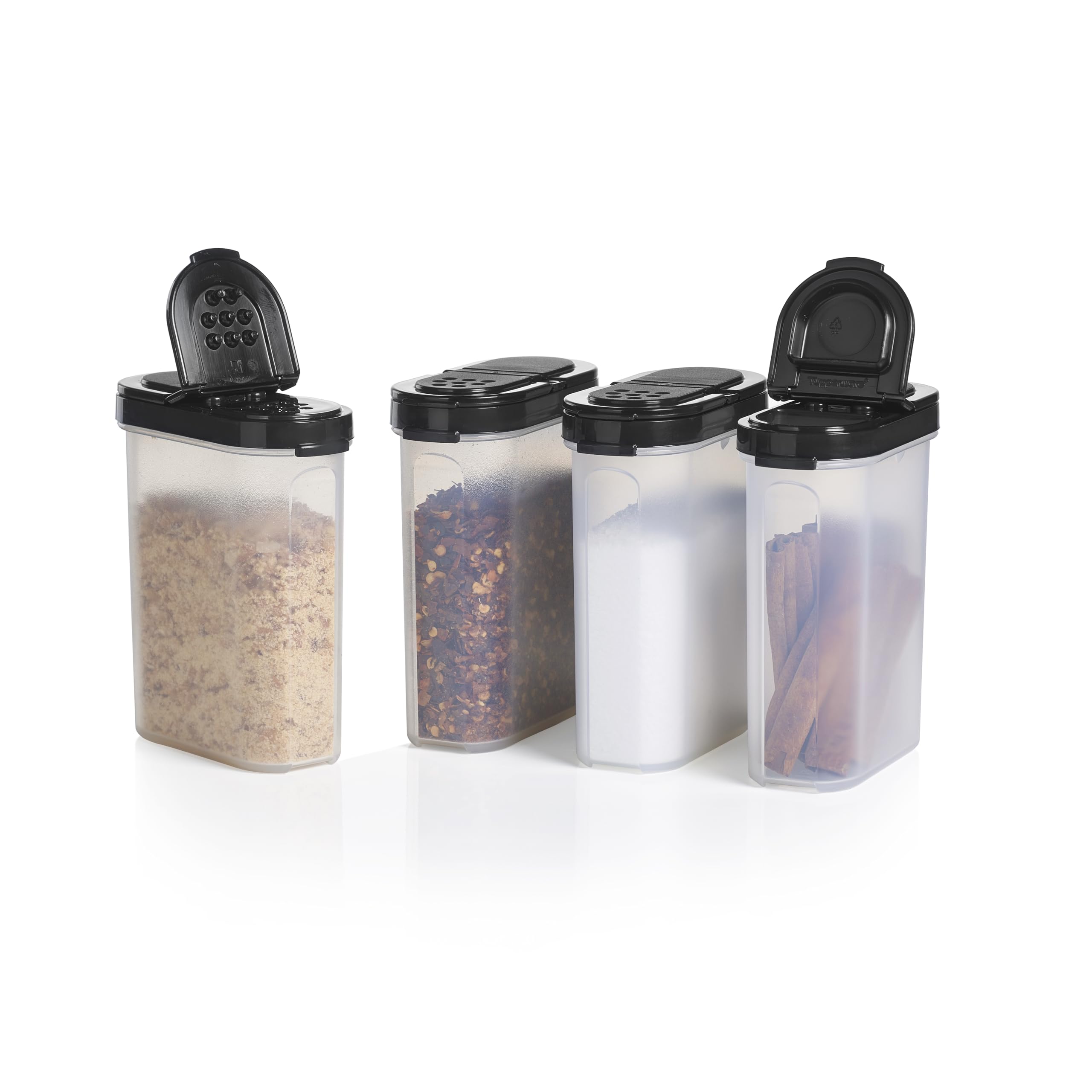 Amazon.com: Tupperware Large Spice Shakers, Set of 4, Keeps Dry