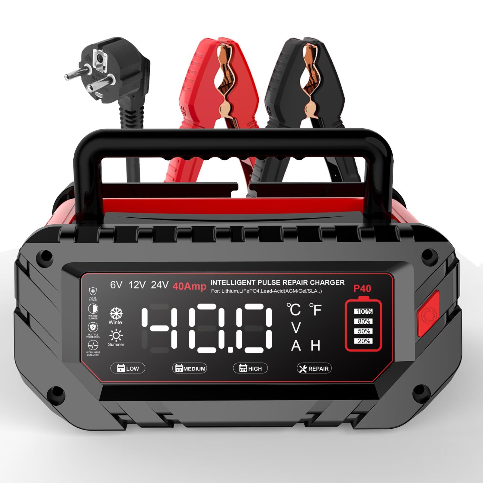 40A Autobatterie Ladegerät