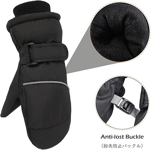 Miniatura 4 de TRIWONDER Guantes de esquí para niños y niñas, para invierno, para clima frío, resistente al viento, cálidos, para snowboard y deportes