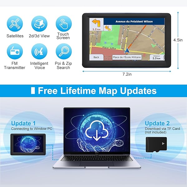 7" GPS Navigator with 2026 Maps 4