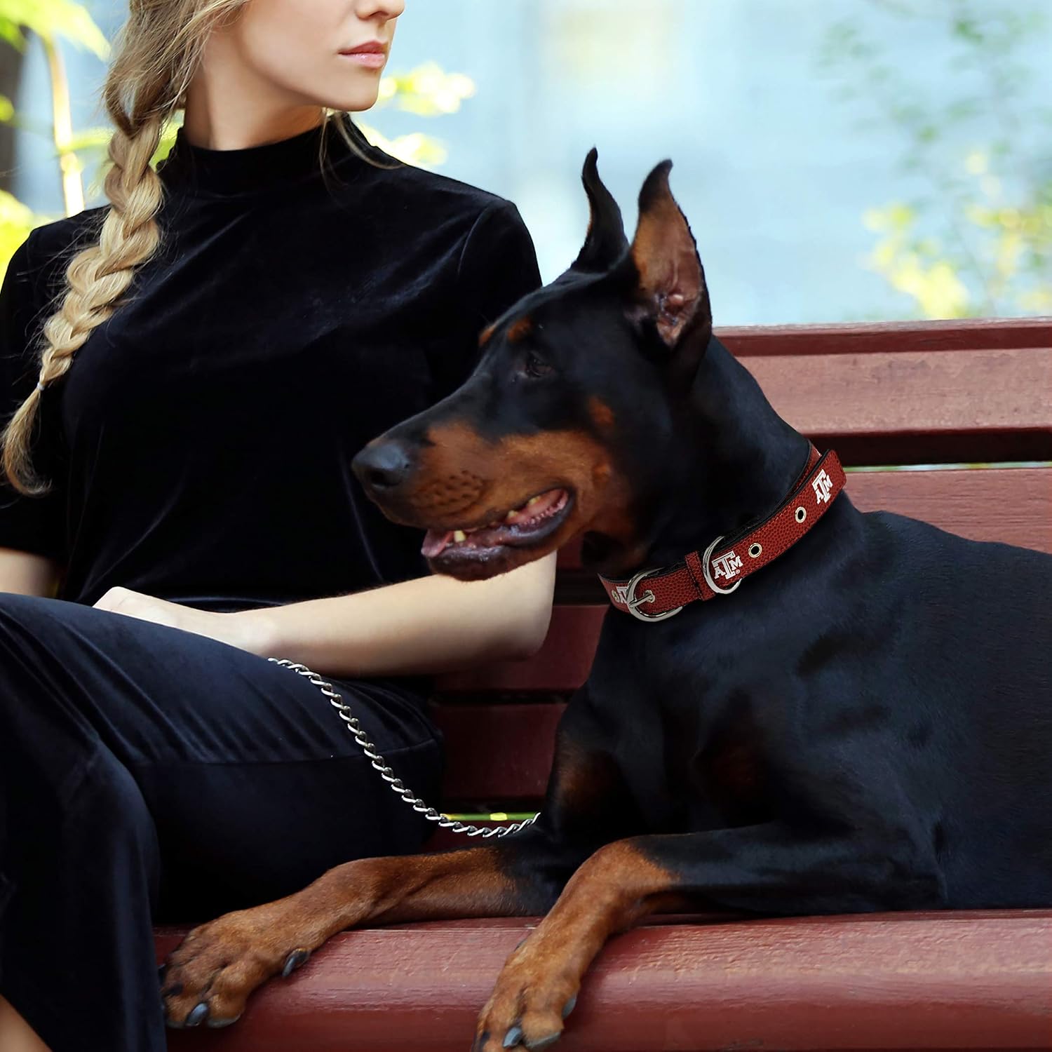 Best Dog Collar. New NCAA Signature PRO PVC-Leather Premium PET Collars. Extra Tough & Durable! Super Stylish! 50+ Football Teams, 3