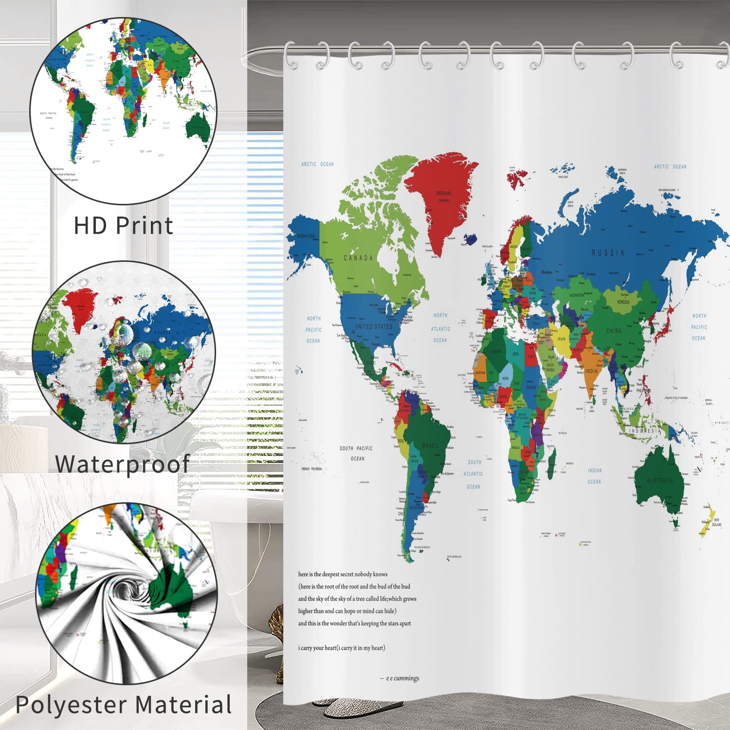 Impermeabile Unico Cartone Animato Donne Africane Bagno