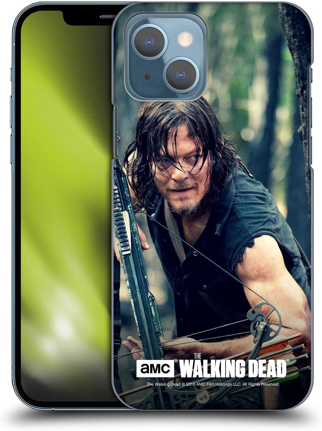 Head Case Designs Officially Licensed AMC The Walking Dead Lurk Daryl Dixon Hard Back Case Compatible with Apple iPhone 13
