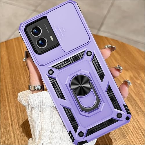 Miniatura 6 de Funda para Moto G 5G 2023, protector de pantalla HD de grado militar, soporte de anillo magnético a prueba de golpes, funda protectora para Motorola
