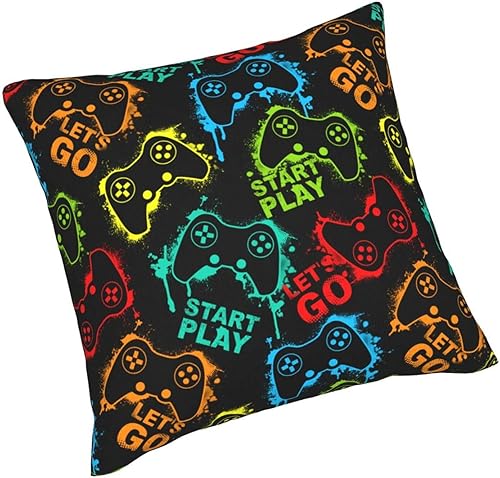 Miniatura 2 de Perinsto Juego de 2 fundas de almohada decorativas suaves para sofá, cama, decoración del hogar, 18 x 18 pulgadas