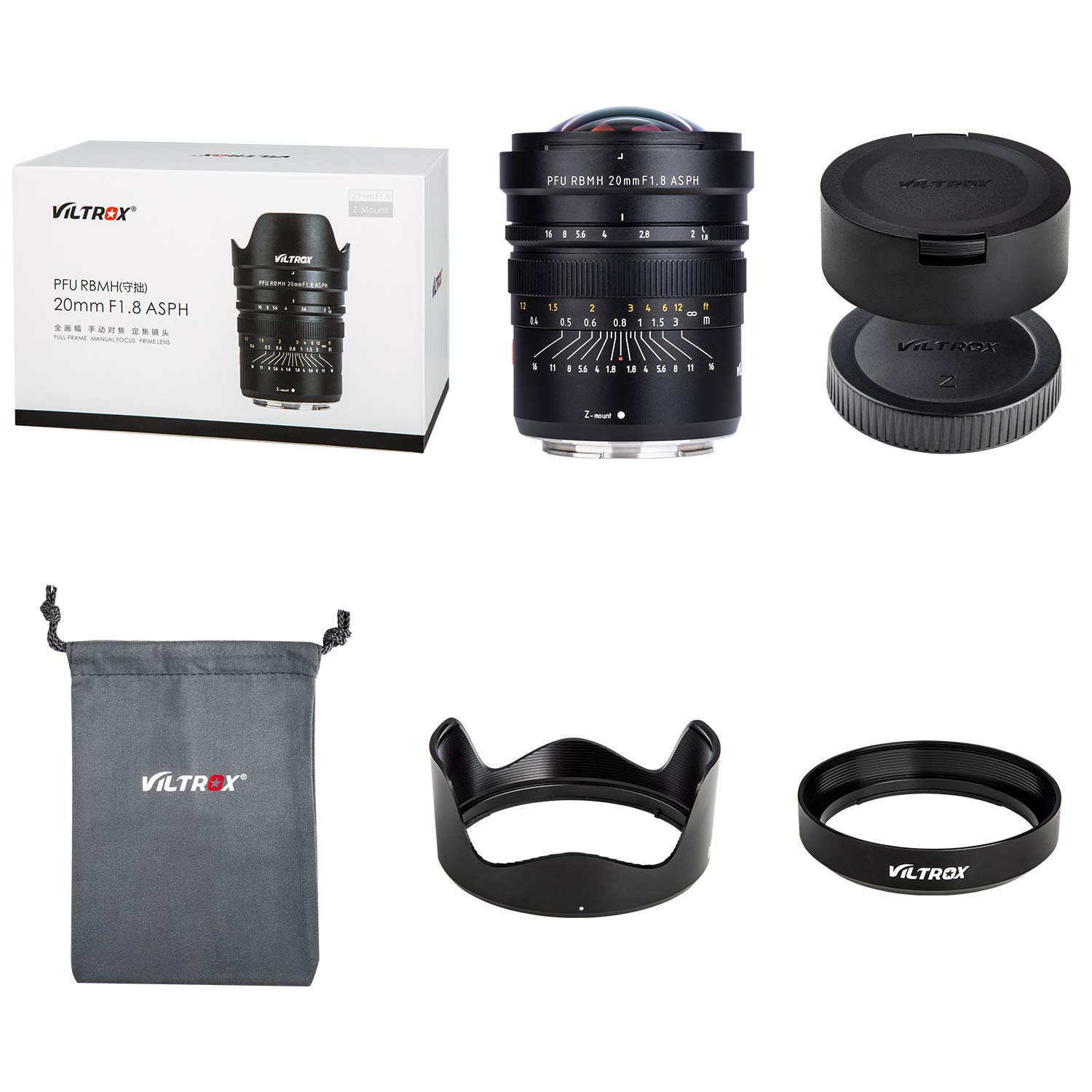 VILTROX 20mm f1.8 Full Frame Wide-Angle Fixed/Prime Lens for Nikon