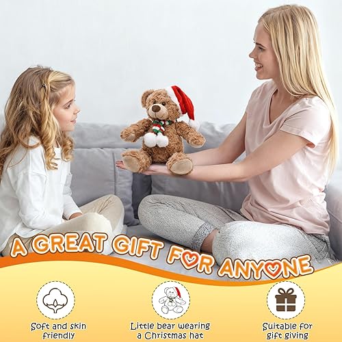 Miniatura 7 de Osos de Peluche Rellenos de 12 Pulgadas con Corazón Rojo, Juguetes de Animales de Felpa Suave para EllaNovia Amante Mamá Regalos para Niños
