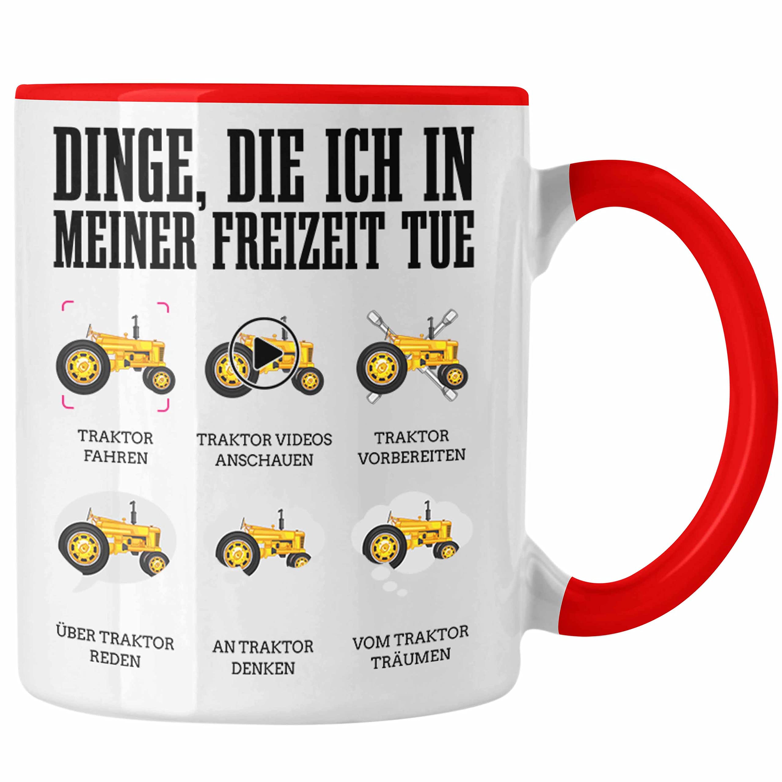 Landwirt Tasse – Lustiger Traktorfahrer-Spruch, 330 Ml, Spülmaschinenfest, Beidseitig Bedruckt