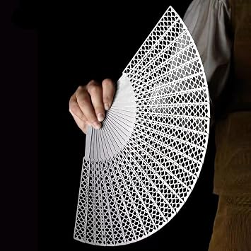 Full Stainless Steel Folding Fan Hand Held Metal Fan Kungfu Metal Hand-Folded Craft Fan Easy to Carry Self-Weapon 03