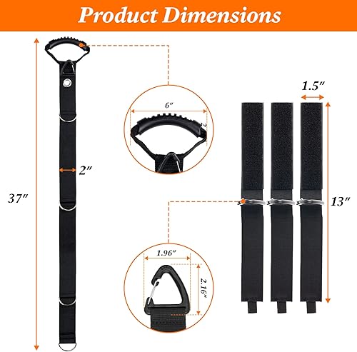 Miniatura 4 de Sistema de almacenamiento organizador de cables de extensión, gestión de cables de extensión resistente con múltiples soportes para cables para