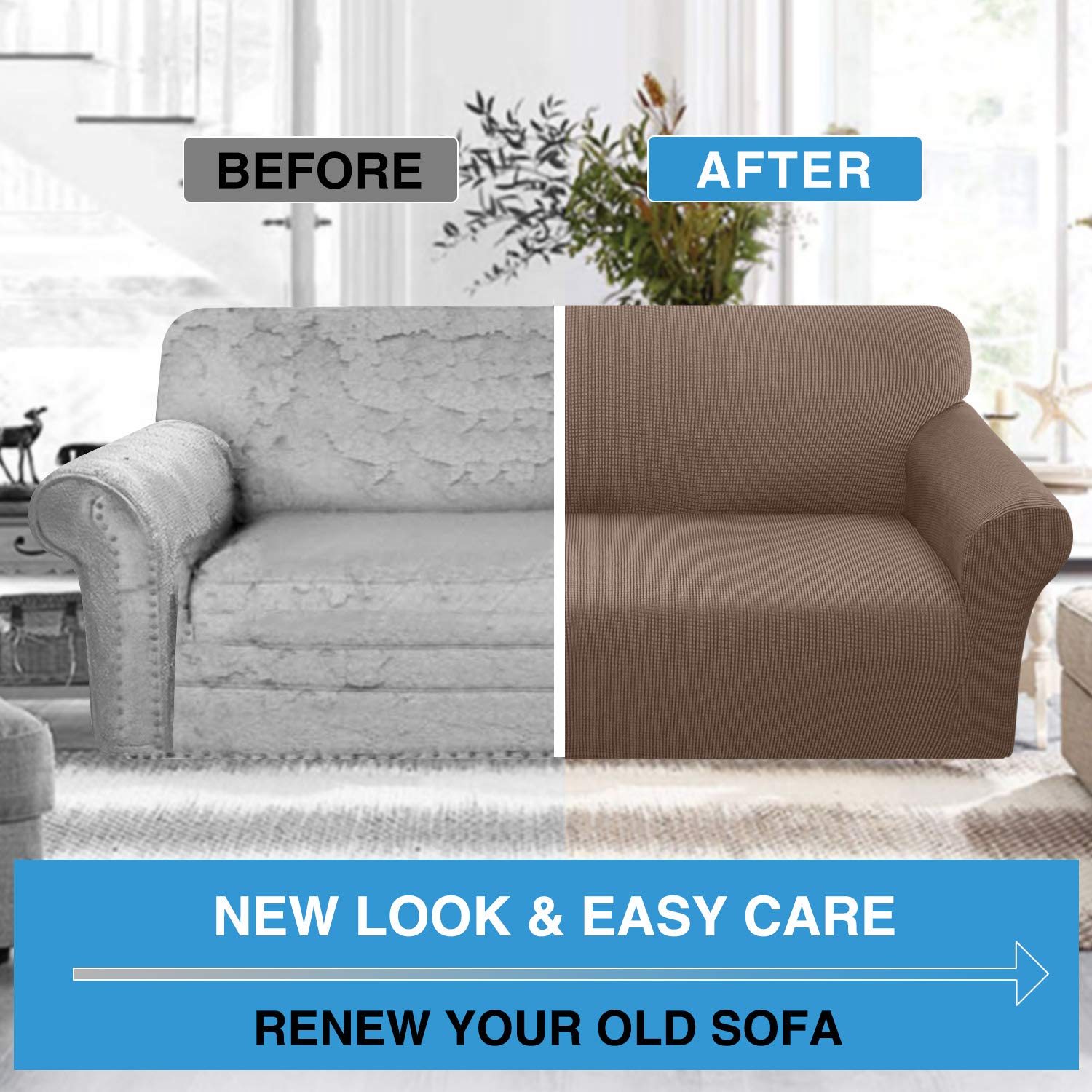 Luxurlife Super Stretch Sofa Covers Stylish Couch Covers for 3 Cushion Couch eBay