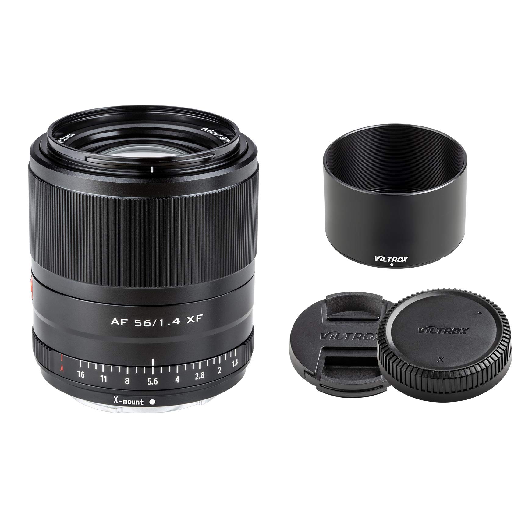 VILTROX 56 mm F1.4 X Mount APS-C Auto Focus Obiettivo Ritratto per fotocamere Fuji X-T2 X-T3 X-T4 X-T20 X-T30 X-T200 X-A7 X-A10 X-A20 X-E3 X-H1 X-M1 X-PRO1 X-PRO2 X-PRO3