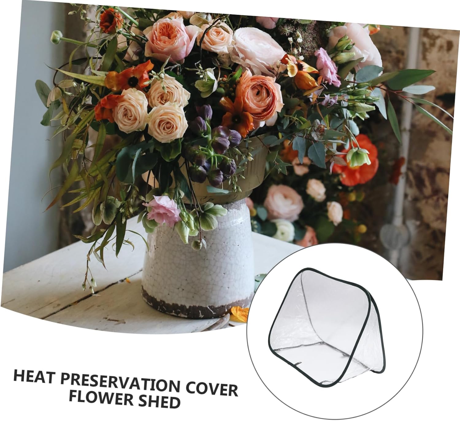 VICASKY Mini Greenhouse for Outdoors Foldable Canopy Plant House Cold-Proof Rain-Proof Shelter Insulated Design for Gardening