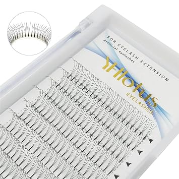 Premade Fans Eyelash Extensions 3D 4D 5D 6D 7D 8D Thickness 0.07 C/D Curl Natural Eyelashes Short Stem Russian Volume Fans Lash Extensions Supplies 10mm, 3D-0.07-C