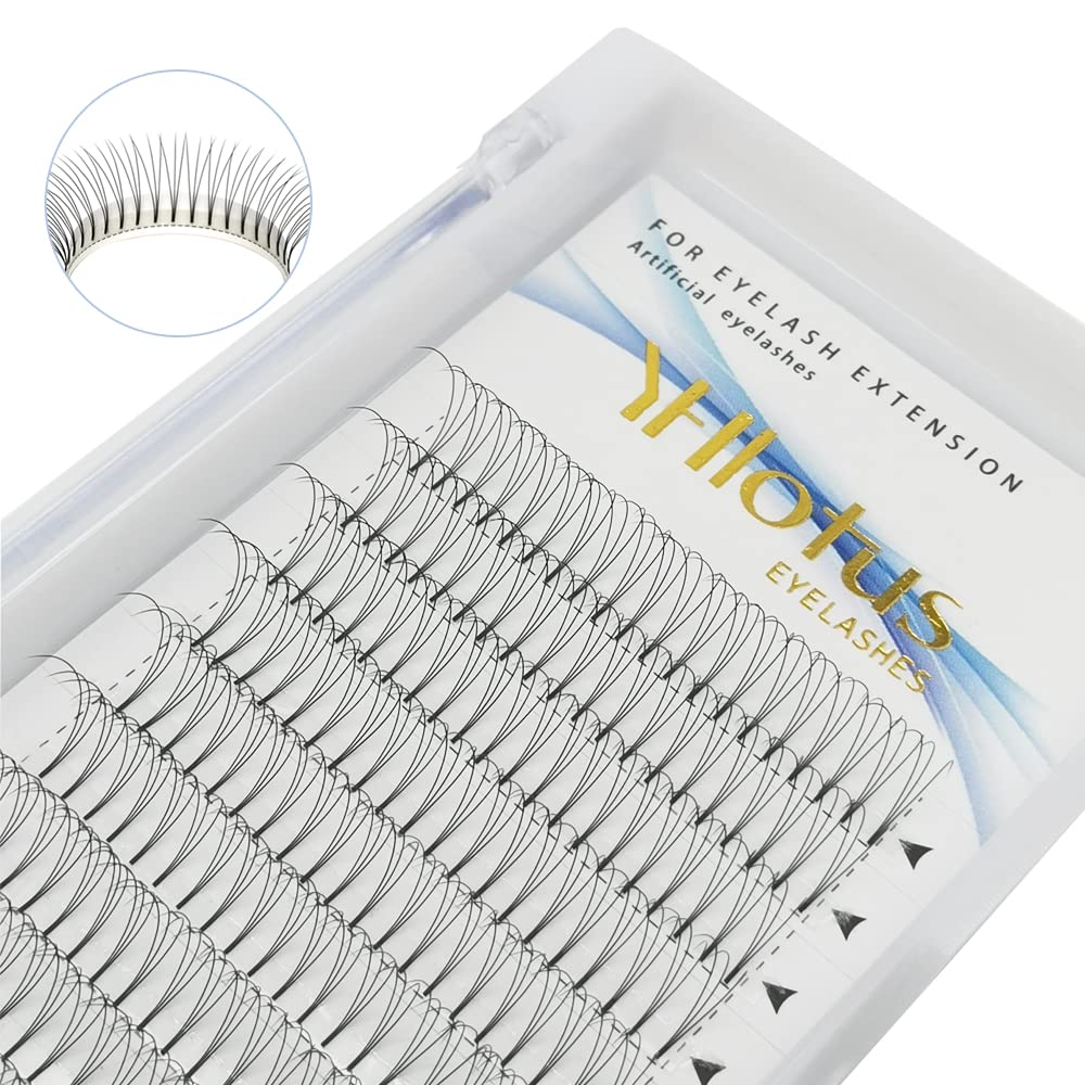 Premade Fans Eyelash Extensions 3D 4D 5D 6D 7D 8D Thickness 0.07 C/D Curl Natural Eyelashes Short Stem Russian Volume Fans Lash Extensions Supplies (