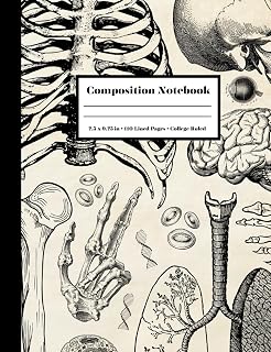 Anatomy and Biology Themed Composition Notebook: College-Ruled for Science Class or the Science Enthusiast: 7.5 by 9.75 Inches and 110 College-Ruled Pages