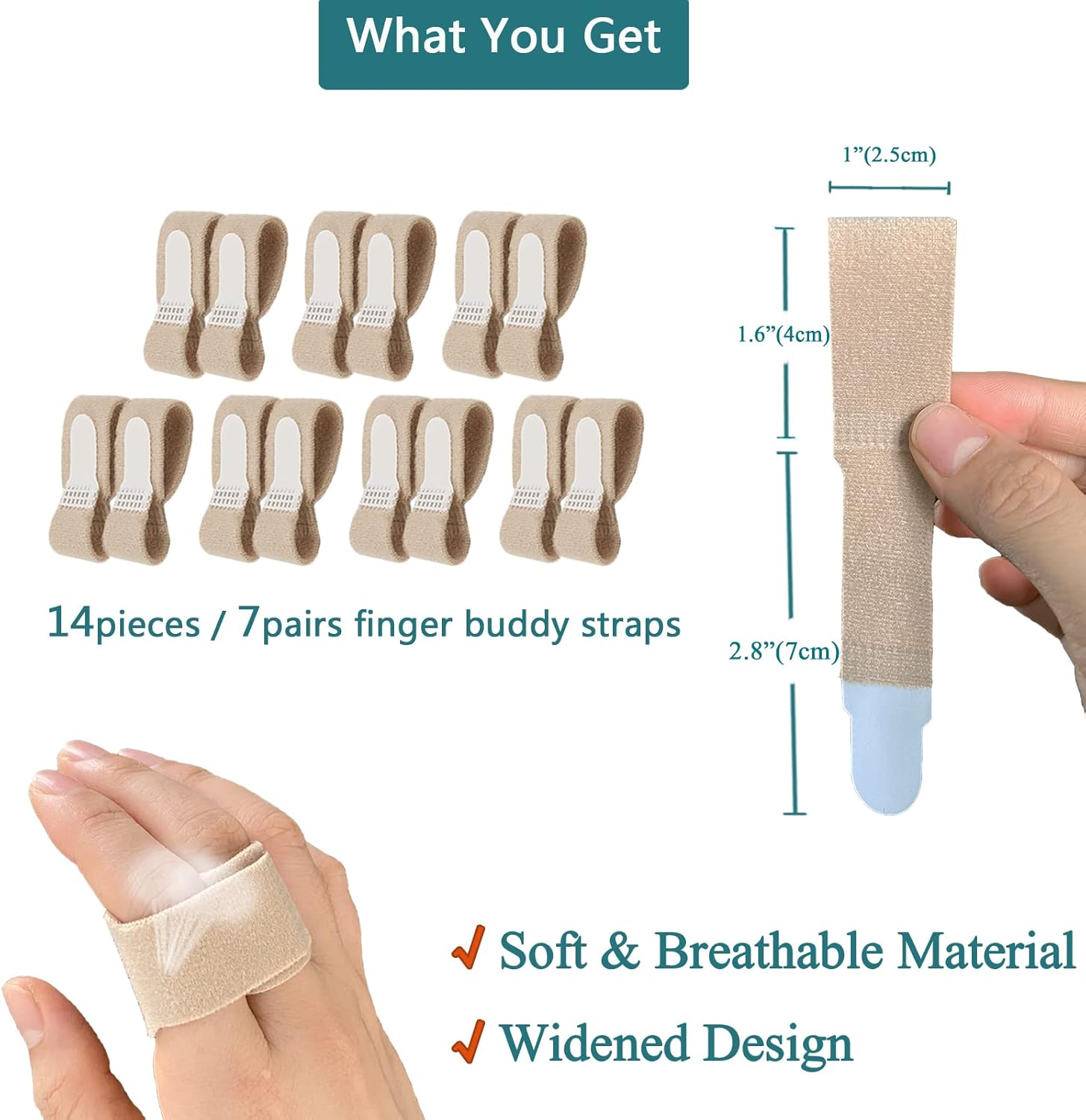 Buy 14 Pack Buddy Finger Wraps for Arthritis Injury, NonSlip Trigger Finger Splint Loops Straps