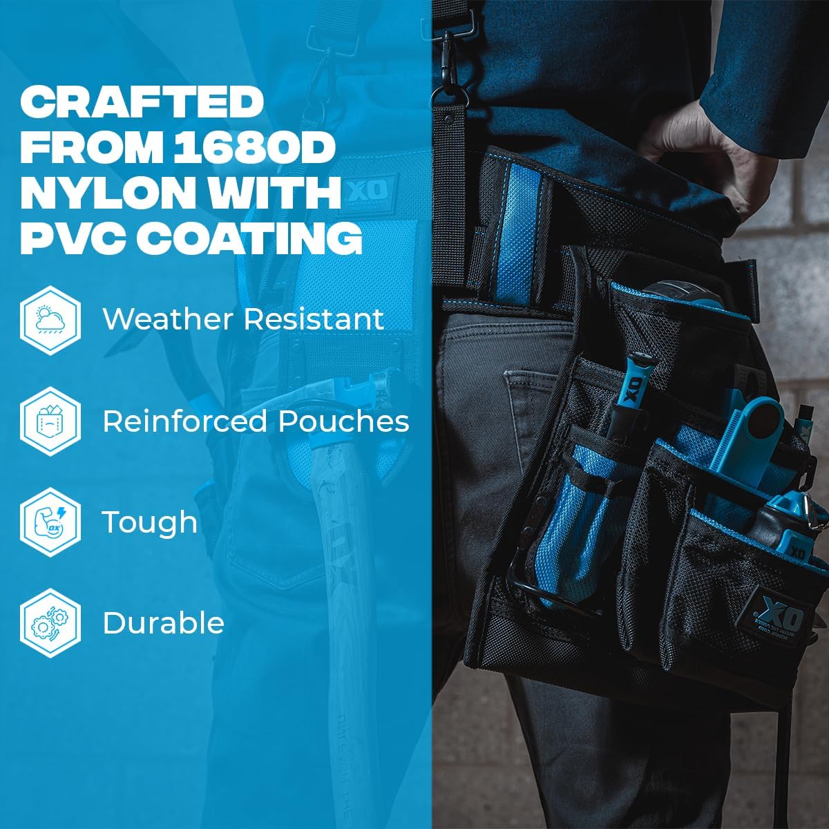 Dynamic Nylon Framer's Rig w/Suspenders | Pro by OX Tools
