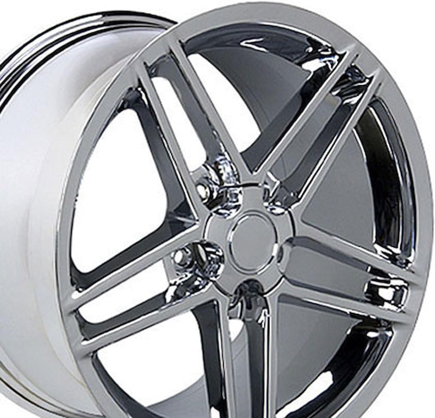 OE Wheels CV07A 18 Inch Rim Fits Corvette C6 Z06 Style 5x120.65 18x9.5 Chrome - Hollander 5342 (1)