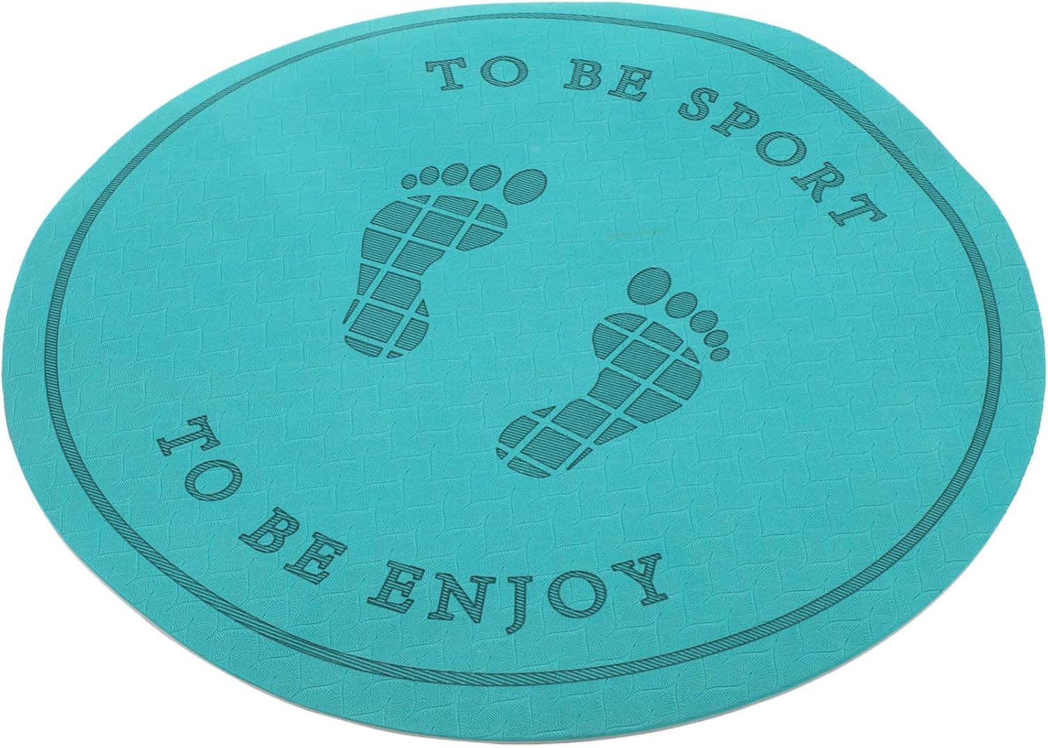 Portable Non-slip Jump Rope Mat Avocado Color Workout Pad with Shock Absorption and Soundproofing for Home Exercise and Skipping Training