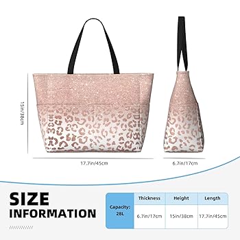 アイドル X-GIRL TREASURE BIG TOTE BAG Amazon.com: YQxwJL Rose Gold Glitter Print Large Tote Bag
