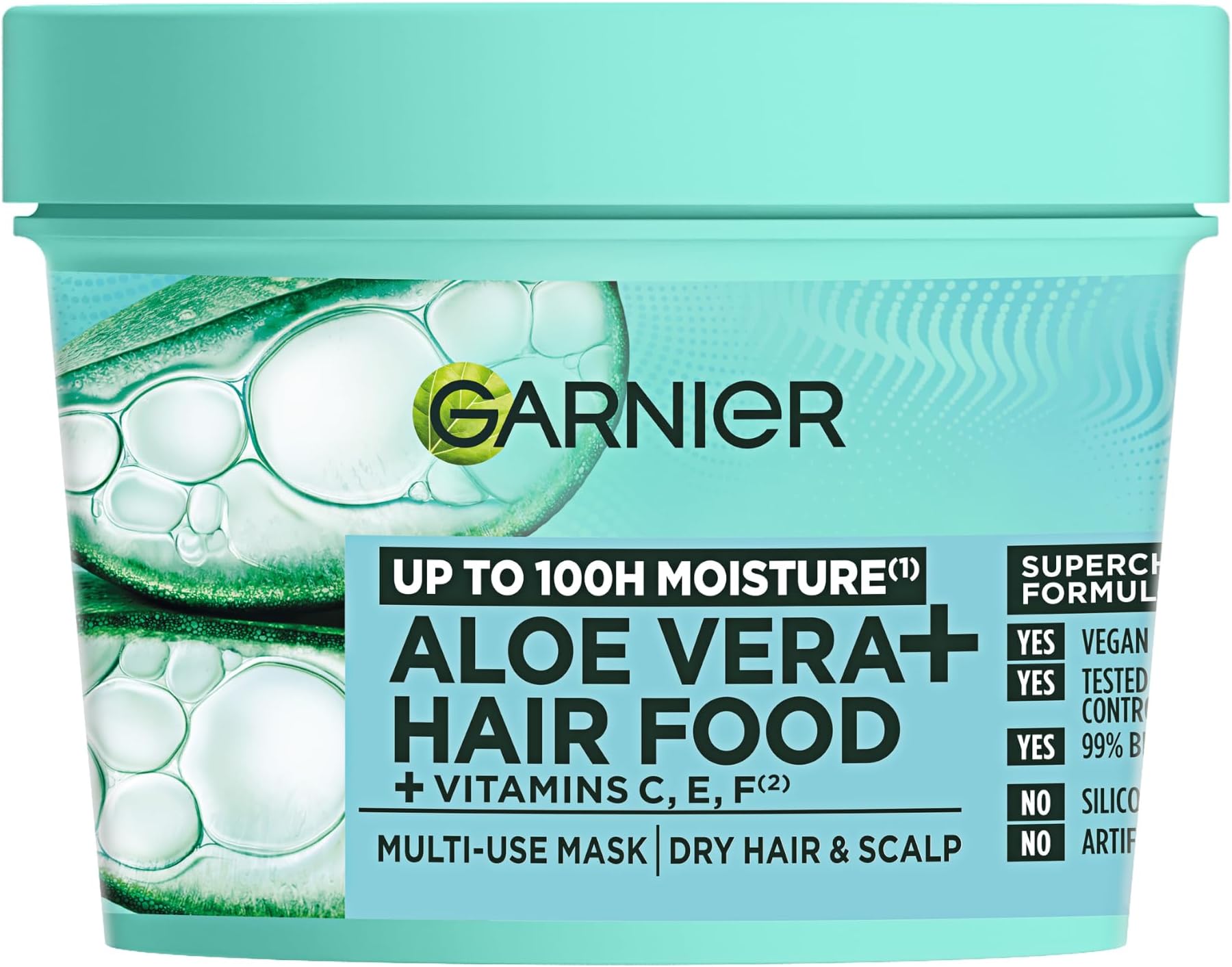 Hair Food Multi-use, 3-in-1 Hair Treatment Mask, Aloe Vera, 400ml