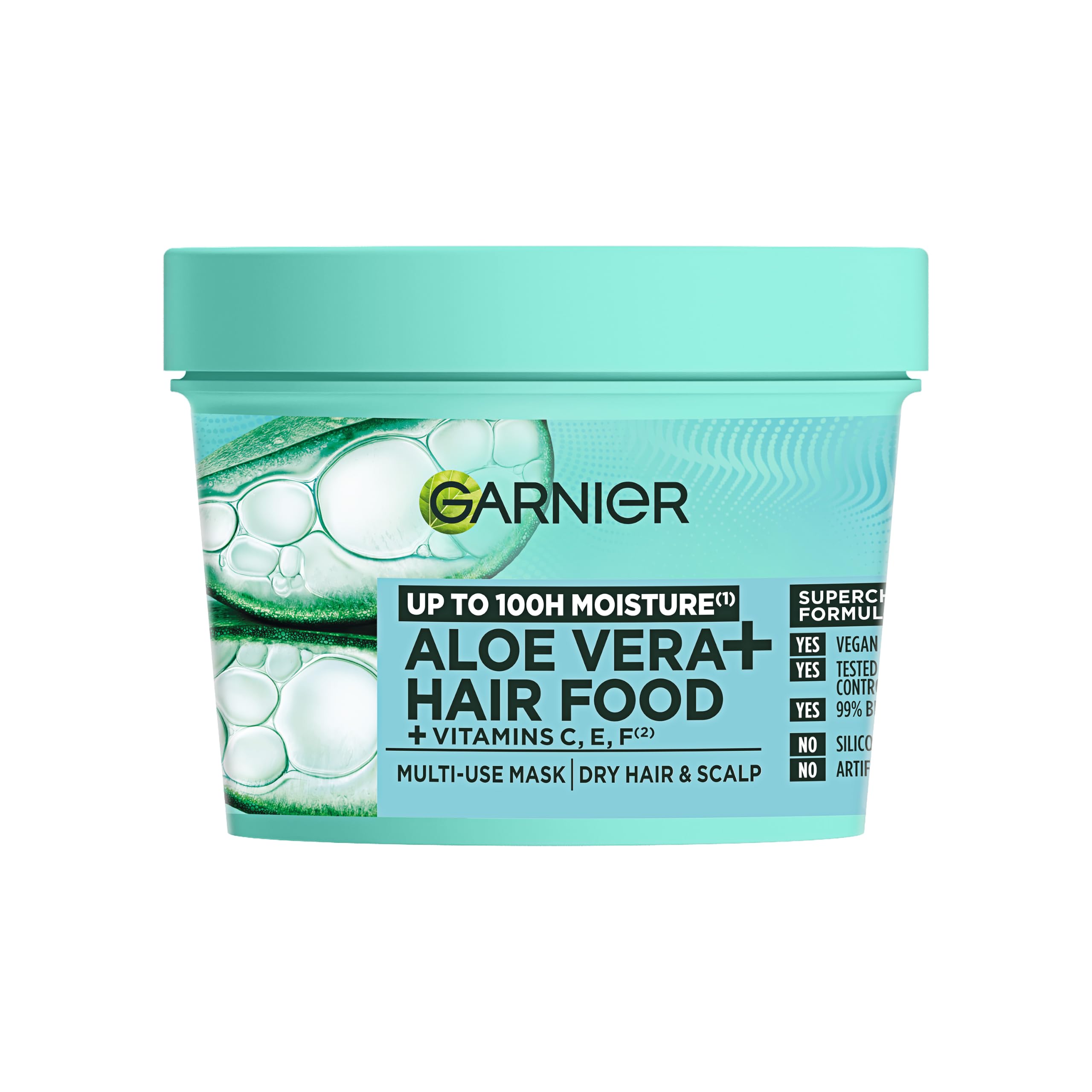 Garnier Hair Food Multi-use, 3-in-1 Hair Treatment Mask, Aloe Vera, 400ml
