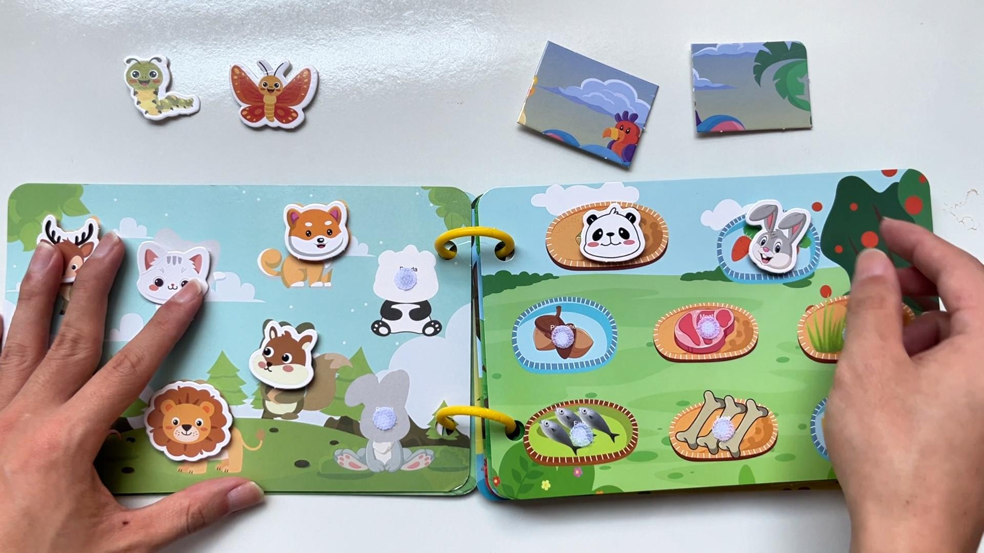 Tangdudu Quiet Book Montessori 1 2 3 4 5 Ans, Busy Book, Jeux De