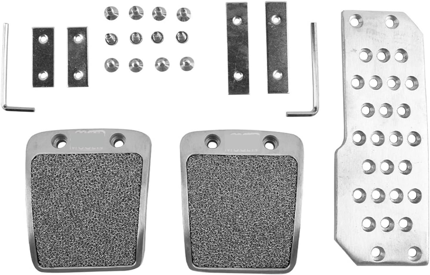 Car Pedal Racing Mugen Pedals Car Rest Footboard Throttle Brake Clutch Treadle Fit for Accord Fit for Civic CRX Del Car Pedal pad(at Car)